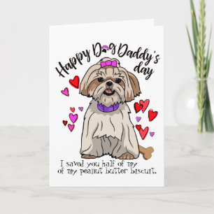 Alles Gute zum Vatertag von deinem Shih Tzu Puppy  Karte