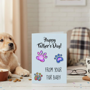 Alles Gute zum Vatertag von Hund Katze Haustier Fe Karte