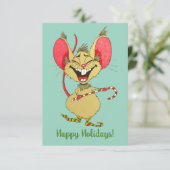 Alles Gute zum Weihnachtsfest! Dankeskarte (Stehend Vorderseite)