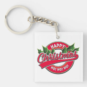 Alles Gute zum Weihnachtsfest! Ho! Ho! Magnet Schlüsselanhänger