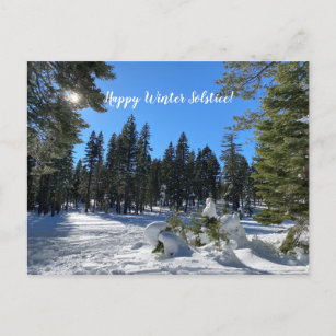 Alles Gute zum Winter Solstice aus Tahoe City! Postkarte