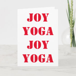 Alles Gute zum Yoga-singen! Feiertagskarte