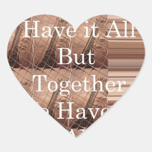 Alles haben Giraffen-Safari  Hakuna Matata gewebt  Herz-Aufkleber