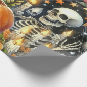 Alles Halloween Collage Geschenkpapier (Ecke)