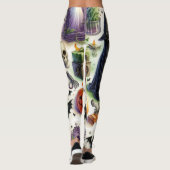 Alles Halloween Spookes Muster Leggings (Rückseite)