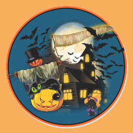 Alles Halloween Stickers Set der 20 Runde