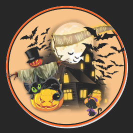 Alles Halloween Stickers Set der 20 Runde