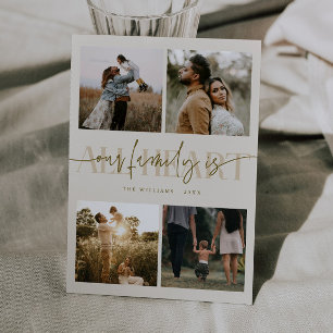 Alles Herz Creme Multi Foto Valentinstag  Feiertagskarte