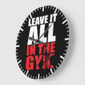 Alles im Fitnessraum verlassen - Deadlift-Workout Große Wanduhr (Winkel)