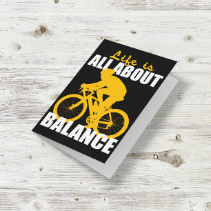Alles im Leben ist Balance Karte