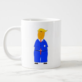 Alles im Leben ist Glück Donald Trump Kaffeetasse Jumbo-Tasse