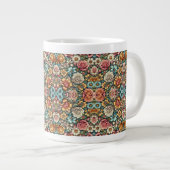 Alles in allem Blumendesign Jumbo-Tasse (Vorderseite Rechts)