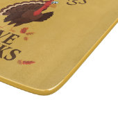 Alles in allem danke der Türkei Erntedank Schneidebrett (Ecke)