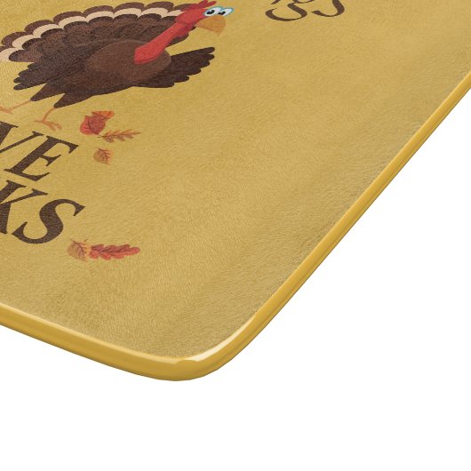 Alles in allem danke der Türkei Erntedank Schneidebrett (Ecke)