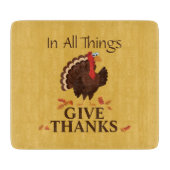 Alles in allem danke der Türkei Erntedank Schneidebrett (Vorderseite)