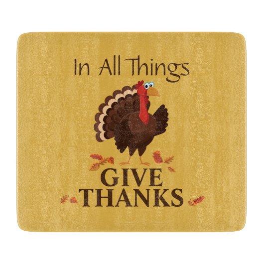 Alles in allem danke der Türkei Erntedank Schneidebrett (Vorderseite)