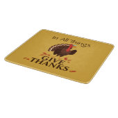 Alles in allem danke der Türkei Erntedank Schneidebrett (Ecke)