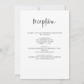 Alles in allem die Hochzeit des Minimalistischen E Einladung (Rückseite)