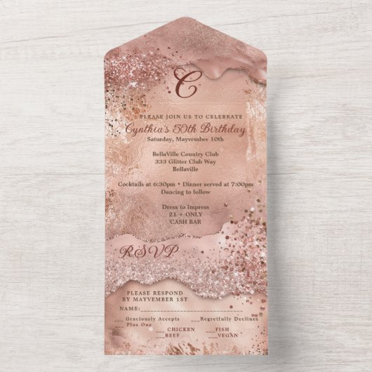 Alles in allem ein einladendes Design All In One Einladung (Innen Boden)