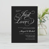 Alles in allem nichts Extravagant nur Liebe Hochze Einladung (Stehend Vorderseite)