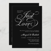 Alles in allem nichts Extravagant nur Liebe Hochze Einladung (Vorne/Hinten)