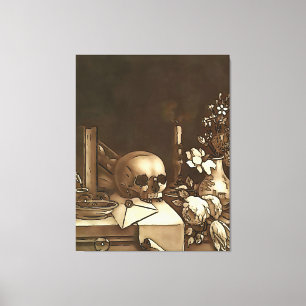 Alles in Allem Schwarze Kontur Kunst Leinwanddruck