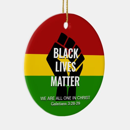 ALLES IN CHRIST | SCHWARZE LEBENSMITTEL KERAMIK ORNAMENT (Rechts)