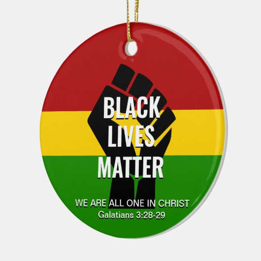 ALLES IN CHRIST | SCHWARZE LEBENSMITTEL KERAMIK ORNAMENT (Links)