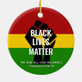 ALLES IN CHRIST | SCHWARZE LEBENSMITTEL KERAMIK ORNAMENT (Hinten)