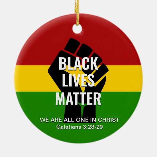 ALLES IN CHRIST | SCHWARZE LEBENSMITTEL KERAMIK ORNAMENT (Hinten)