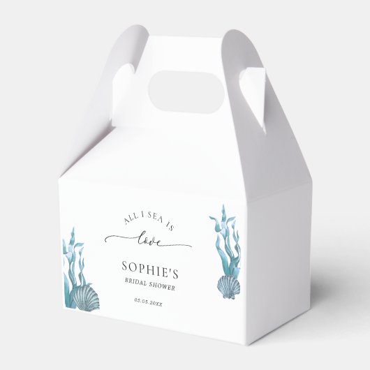 Alles in der See ist Liebe Nautical Coastal Brautp Geschenkschachtel (Vorderseite)