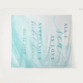 Alles in der See ist Liebe Ozean Brautparty Hinter Wandteppich (Vorderseite (Horizontal))