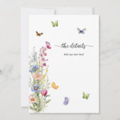 Alles in einem A-Leben in Schmetterlingsfliegen-Br Einladung (Rückseite)