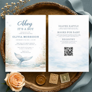 Alles in Einem Ahoy Es ist ein Junge Baby Shower Einladung