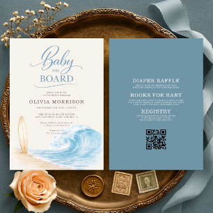 Alles in Einem Baby an Bord Baby Shower Einladung
