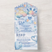 ALLES IN EINEM BABY JUGEND ZEIGT Einladung Design (Innen Boden)