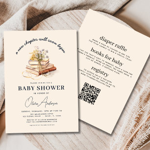 Alles in einem Boho Neues Kapitel beginnt Baby Dus Einladung