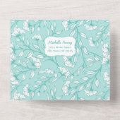 Alles in einem eleganten 80. Geburtstag Einladung (Rückseite)