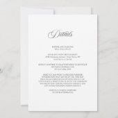 Alles in Einem Eukalyptus-Grünzeug-Hochzeit Einladung (Rückseite)