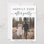 Alles in einem Foto QR Code Hochzeitsempfang Einladung (Vorderseite)