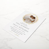 Alles in einem Foto Rustikale Elegante UAwg Weddin Folieneinladung (Gedreht)