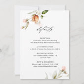 Alles in einem Garten Blumen-Circle-Wedding Einladung (Rückseite)