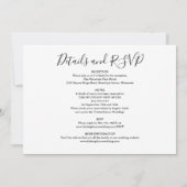 Alles in einem grünen Foto Hochzeit Einladung (Rückseite)