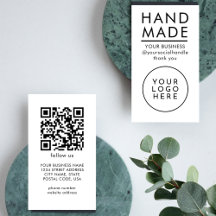 Alles-in-einem handgefertigtes QR-Code-Logo modern