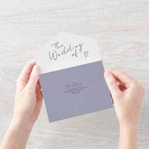 Alles in Einem Hochzeits Einladung Minimalist Mode