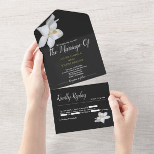 Alles-in-einem-Hochzeitseinladung All In One Einladung
