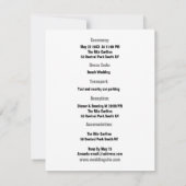 Alles in einem Info-uAwg und Hochzeitbudget Einlad Einladung (Rückseite)