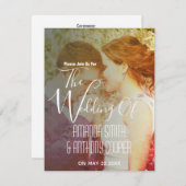 Alles in einem Info-uAwg und Hochzeitbudget Einlad Einladung (Vorne/Hinten)