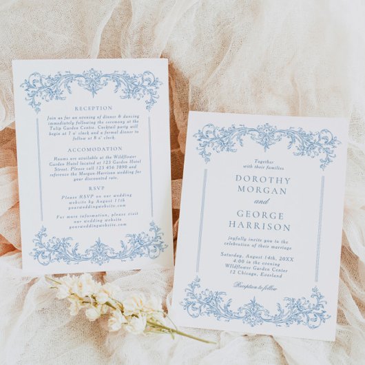 Alles in einem klassischen Französisch Viktorianis Einladung