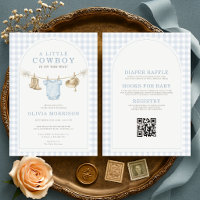 Alles in Einem Kleinen Cowboy Jungen Baby Shower